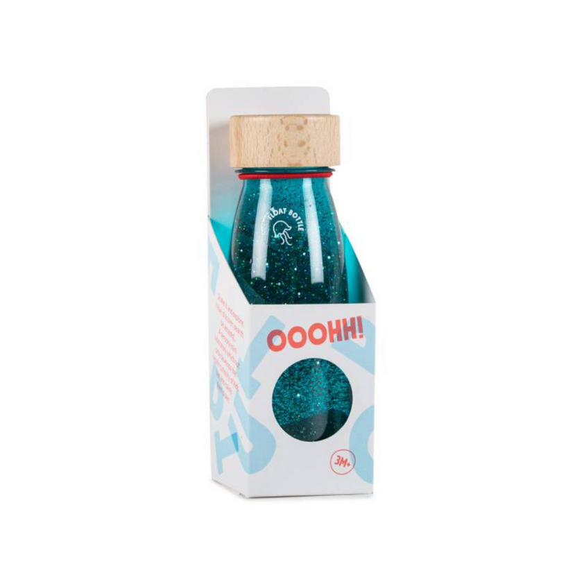 Petit Boum Float Bottle | Turquoise Sensory Bottle